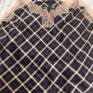 Victoria's Secret Black and Pink Chemise